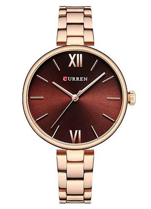 Curren 9017 rose gold-red