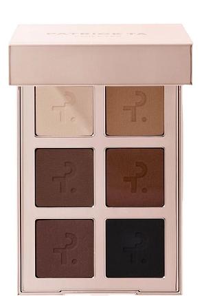 Палетка матовых теней patrick ta major dimension essential artistry edit eyeshadow palette/ тон deep fonce