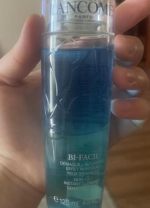 Оригінальний двофазний засіб для зняття макіяжу з очей lancôme bi-facil (125 мл)