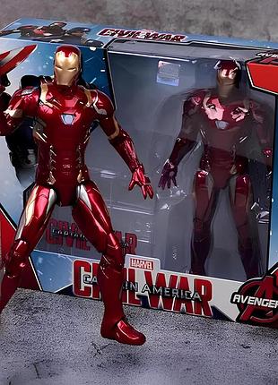 Фигурка железный человек, марк 46, мстители, civil war marvel. 17 см. на подставке. iron man