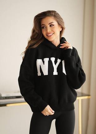 Женский черный свитер люкс качества nyc❤️