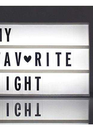 Світний лайтбокс 80 букв lightbox а4 3883270