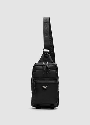 🦁 prada black nylon crossbody bag