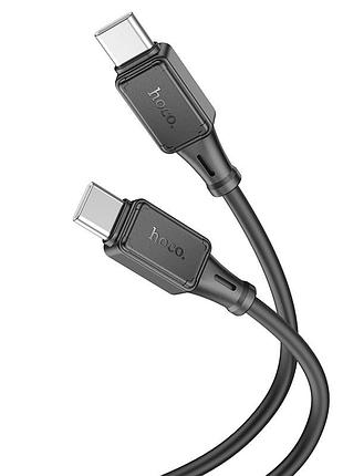 Кабель hoco type-c to type-c assistant silicone charging data cable x101 |1m, 60w/3a| 4976144