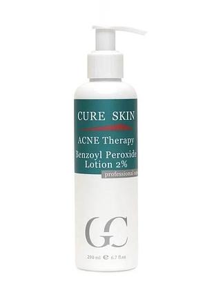Антибактериальный спиртовой лосьон для устранения акне cure skin acne therapy benzoyl peroxide lotion 2% 200 мл
