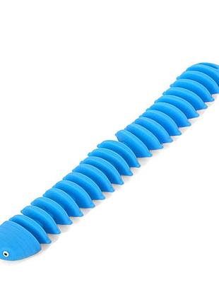 Детская игрушка-антистресс "гусеница" ms 3657(blue) 21 см
