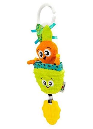 Мягкая игрушка-подвеска lamaze морковка с прорезывателем (l27381) 4242974