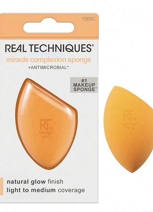 Оранжевый бьюти-спонж real techniques miracle complexion sponge