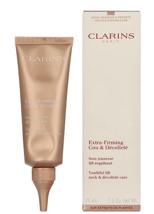 Крем для шиї та декольте clarins extra-firming youthful lifting care/ 75 мл