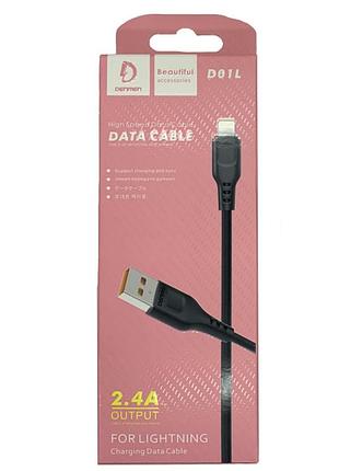 Кабель micro lightning denmen d01l 1 м 4431925 3
