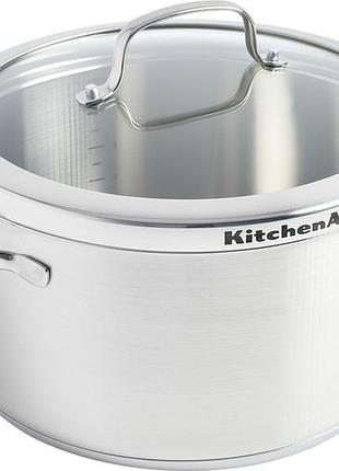 Каструля с крышкой kitchenaid proline cc001879-001 24 см 5.7 л серебристая 5126918