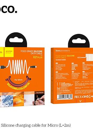 Кабель hoco micro usb silicone x21 plus |2m, 2.4a| 4757520 7