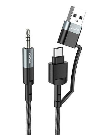 Кабель hoco type-c+usb 2-in-1 digital audio conversion cable upa23 |1m, dac| 5104194