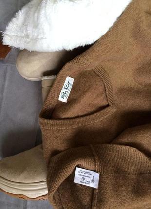 Тёплый пуловер peter scott из 100% шерсти, шотландия5 фото