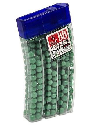 Пульки для детского оружия td2023133(green) пластик 6 мм, 500 шт