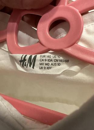 Сорочка рубашка h&m 140 см 8