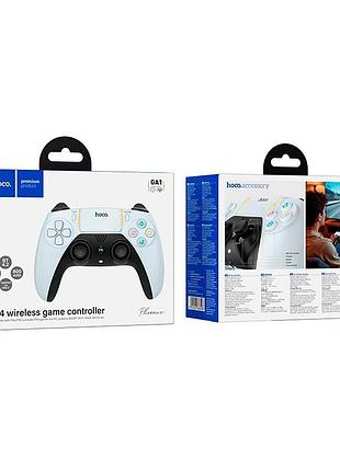 Игровой контроллер hoco phoenix ps4/pc wireless game controller ga1 |8h, bt4.2, 3.5mm, trackpad, rgb| 5169029 2