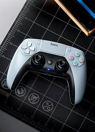 Игровой контроллер hoco phoenix ps4/pc wireless game controller ga1 |8h, bt4.2, 3.5mm, trackpad, rgb| 5169029 3
