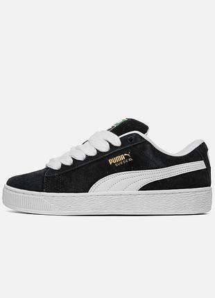 Puma suede xl black white