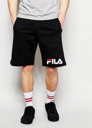 Шорты fila ( фила ) чёрные трикотажные