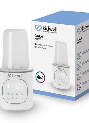 Підігрівач дитячих пляшечок kidwell gala white з функцією стерилізації та підтримкою температури сенсорний 5066085