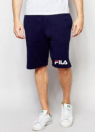 Шорты fila ( фила ) синие трикотажные