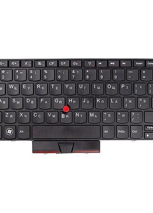 Клавiатура для ноутбука lenovo thinkpad edge e40, e50 чoрний, чoрний фрейм 3881200