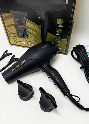 Фен vgr v-406 black 3000вт 5177930 5