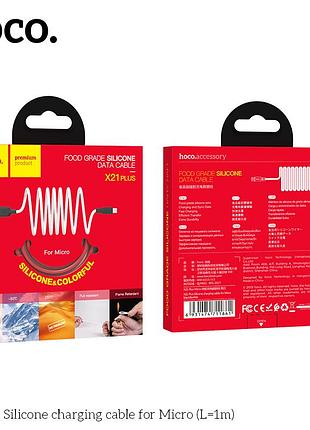 Кабель hoco micro usb silicone x21 plus |1m, 2.4a| 4757511 9