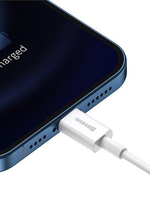 Кабель baseus superior series fast charging lightning 2.4a 1m, white (calys-a02) 4773100 5