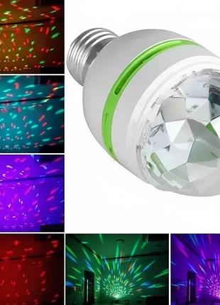 Уценка!. диско лампа laser rotating lamp,вращающаяся лампа (плохая упаковка, трещина на корпусе 3207