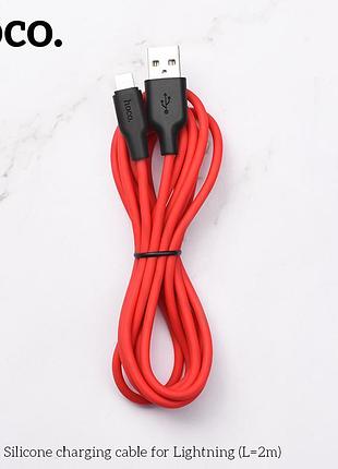 Кабель hoco lightning silicone x21 plus |2m, 2.4a| 4757320 5