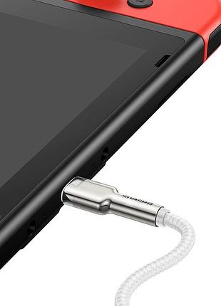 Кабель baseus cafule series metal data cable type-c to type-c 2m 100 w білий 5