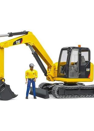 Модель bruder мини-экскаватор cat с фигуркой 1:16 (02466) 5257046