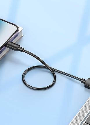 Кабель hoco lightning hyper charging data cable x96 |0.25m, 2.4a/12w| 4757457 9