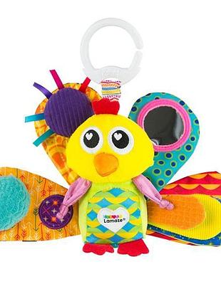 Мягкая игрушка-подвеска lamaze павлин с пищалкой (l27013) 4242961