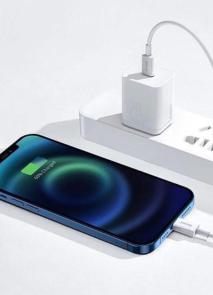 Кабель baseus type-c to ip superior series fast charging data cable 2m 20w, white (catlys-c02) 4945648 4