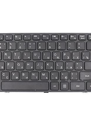 Клавіатура для ноутбука ibm/lenovo ideapad 100-15ibd чорний, чорний фрейм 3349169