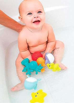 Набор игрушек для ванной infantino морские друзья 8 в 1 (305031) 4965197