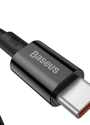 Кабель baseus type-c superior series fast charging data cable 100w 2m, black (catys-c01) 4945649 2