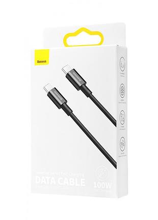 Кабель baseus type-c superior series fast charging data cable 100w 2m, black (catys-c01) 4945649 4