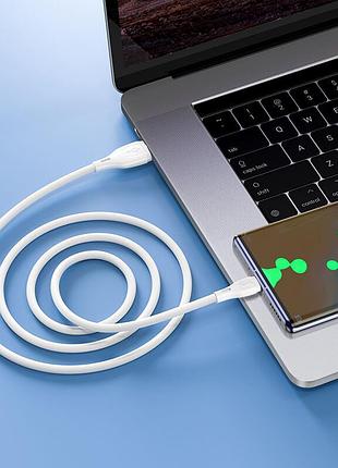 Кабель hoco type-c ultimate silicone charging data cable x61 |1m, 3a| 4827722 3