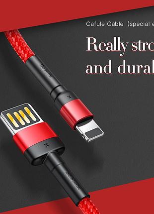 Кабель baseus lightning cafule (special edition) |1m, 2.4a| (calklf-g91) 4757328 7