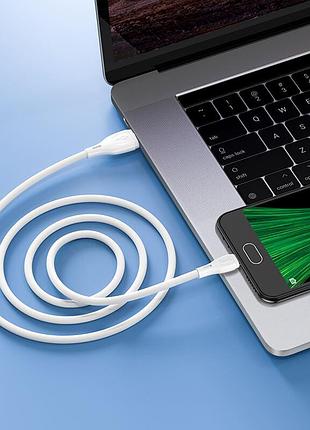 Кабель hoco micro usb ultimate silicone charging data cable x61 |1m, 2.4a| 4757528 6