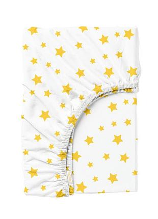Простирадло на резинці для коляски та люльки 40x80 yellow stars 5133397