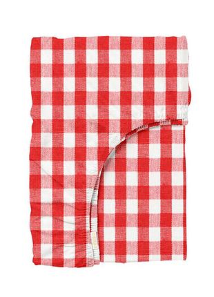 Простирадло на резинці для коляски та люльки 40x80 red check 5133420