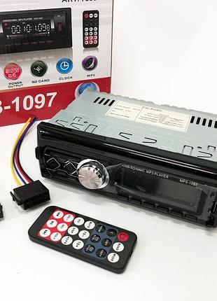 Автомагнитола mp3-1097 bt iso со съемной панелью, автомагнитола магнитола в авто с usb сенсорная 5059189