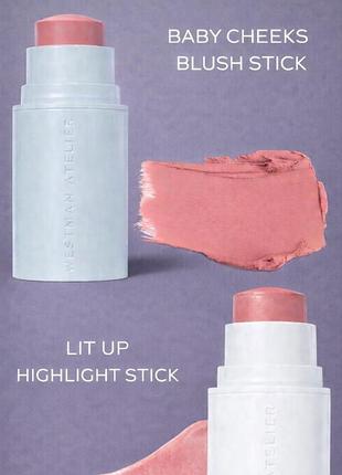 Набір westman atelier petite petal edition — рум’яна та хайлайтер petal