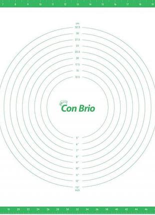 Килимок силіконовий сon brio сb-679-green 43,5х66,5 см зелений 3685719