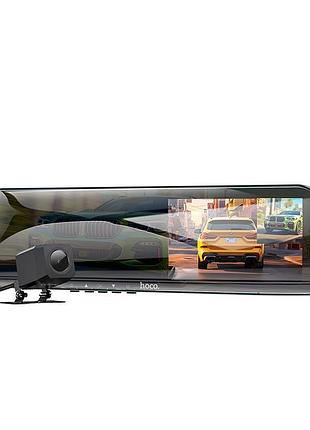 Відеореєстратор hoco 4.5-inch rearview mirror driving recorder (dual-channel) dv4 |1080p, 30fps| 4842023